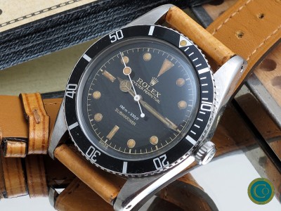 Rolex 6536/1 small crown  Submariner from 1957 in unpolished condition