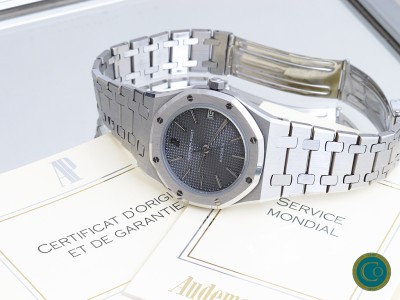 rare  Grey dial Audemars Piguet Royal Oak 4100ST full set