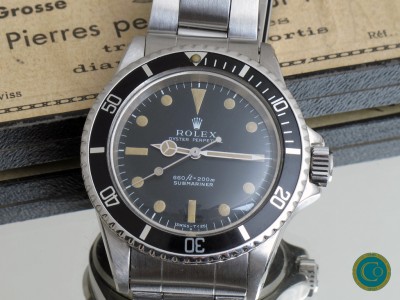 Rolex 5513 submariner non serif dial from 1970