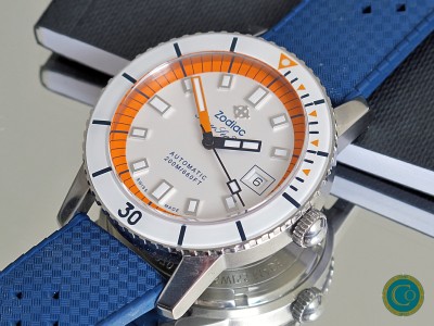 Zodiac Super Sea Wolf 53 automatic Blue Rubber ZO9270