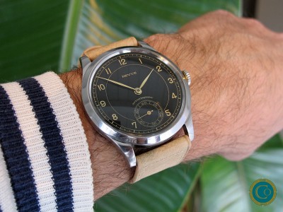 Very rare Steel Oversize (44mm) Jumbo Revue Calatrava from the 1930's