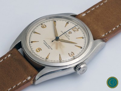 Rolex 6084 Ovettone Pre-Explorer from 1952 in untouched condition 