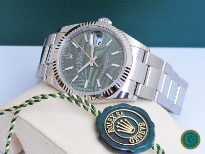 Rolex Datejust 126234 Palm dial 2023 B&P