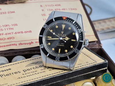 Rolex 5508 Tropical small-crown Submariner from 1959