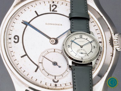 Longines  Calatrava with Sector dial, publish in the book Longines watches from John Goldberger 
