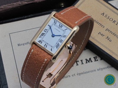 Vintage cartier Tank Louis Cartier Paris dial Jaeger movement from the 1960's