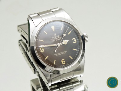 Rolex 1016 tropical gilt dial explorer     