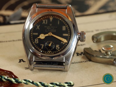 Extremely Rare Rolex Flat-Back Ref. 2765 – Error-Proof Dial, Double-Signed H.G. Bell