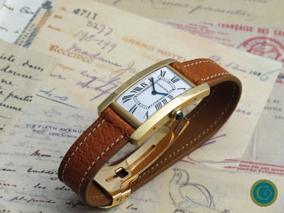 Rare Cartier Tank Cintrée 8 lignes from the 1960's