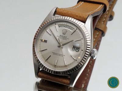 Rare early 18k white gold Rolex 1803 Day-Date from 1963 