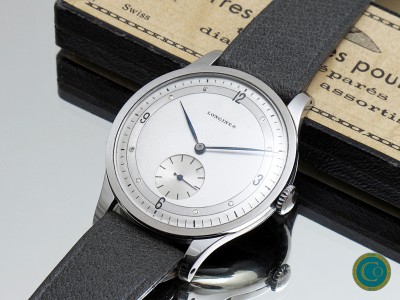 Longines  oversize steel Calatrava  with beautiful 2 -tone dial   